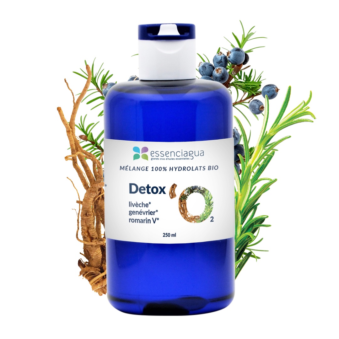 Découvrez notre Mélange d'hydrolats aromatiques Détox'O2