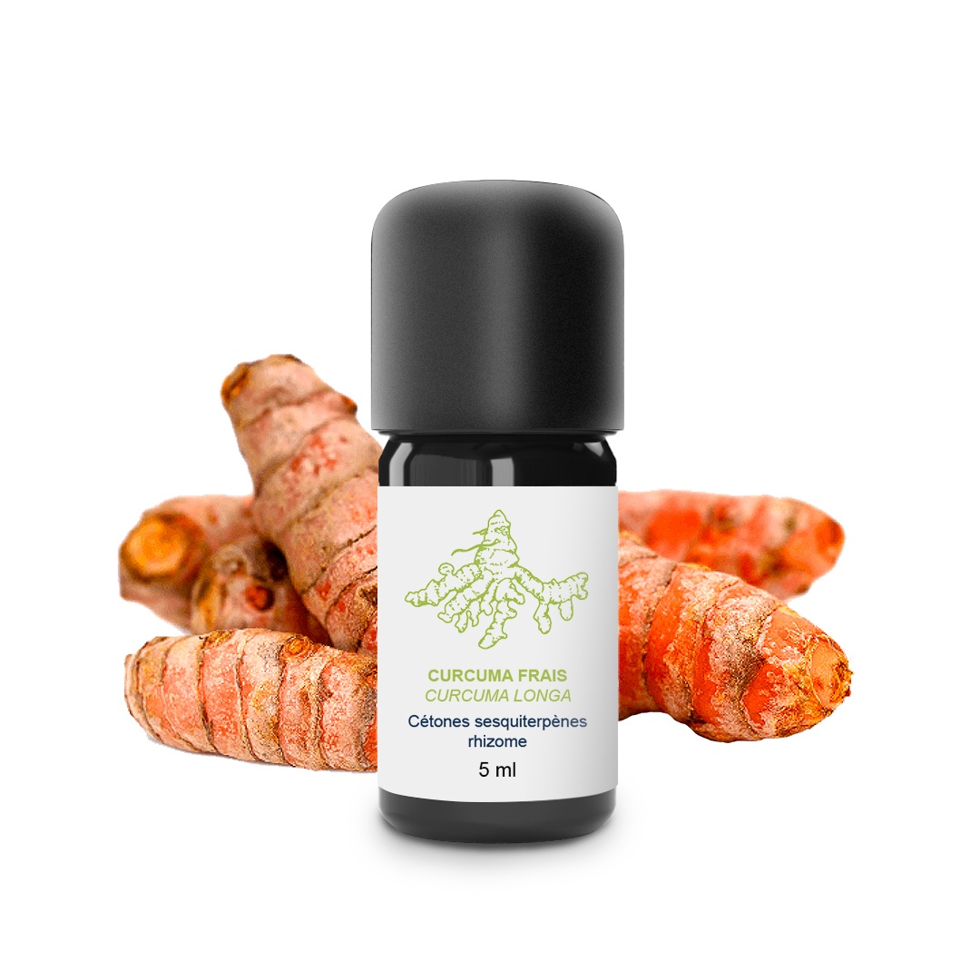 Huile Essentielle de Curcuma Rhizome 100% Bio et Artisanal