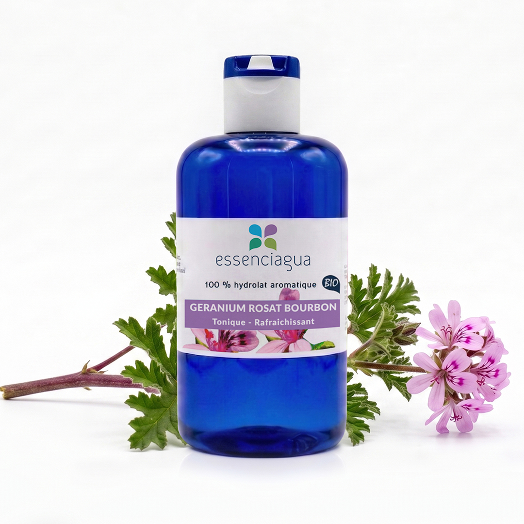 Hydrolat de Géranium rosat bourbon 100% Bio et Artisanal